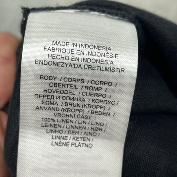 Lauren Ralph Lauren Black Linen Belted High-Waist Shorts Size 12 NWT 6199 - Picture 4 of 8